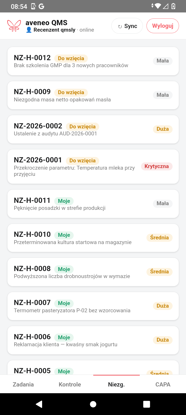 Lista niezgodności qmsly ze znacznikami Moje / Do wzięcia